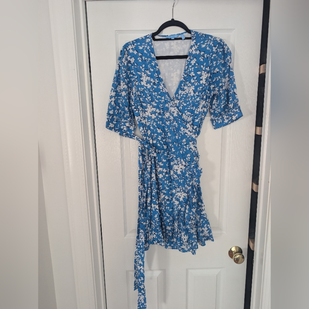 Draper James Blue Floral Mini Dress